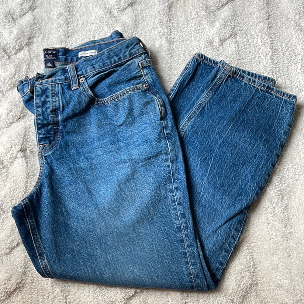 J. Crew Women's Blue Straight Leg Jeans